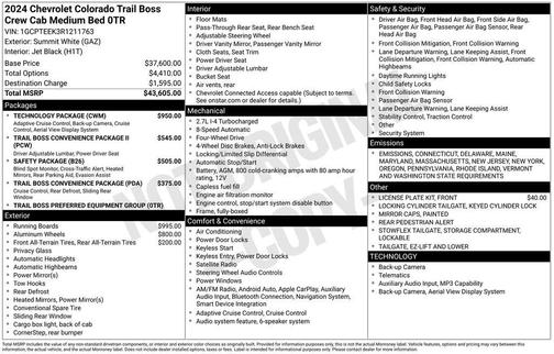 2024 Chevrolet Colorado Trail Boss