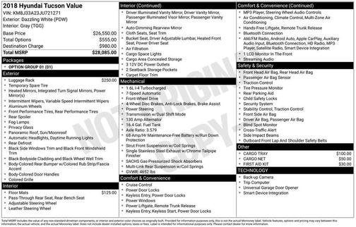 2018 Hyundai TUCSON Value