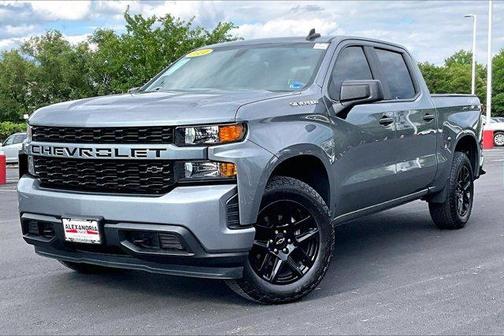 Satin Steel Metallic 2021 Chevrolet Silverado 1500 Custom