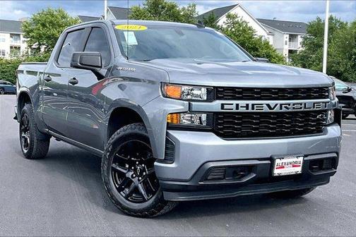 Satin Steel Metallic 2021 Chevrolet Silverado 1500 Custom