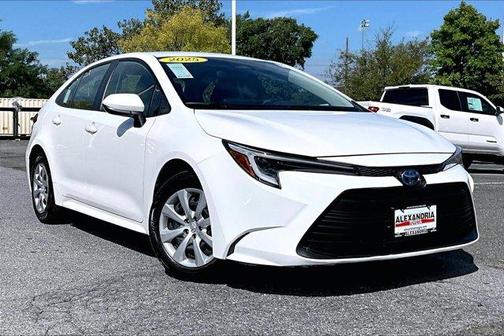 White 2025 Toyota Corolla Hybrid LE