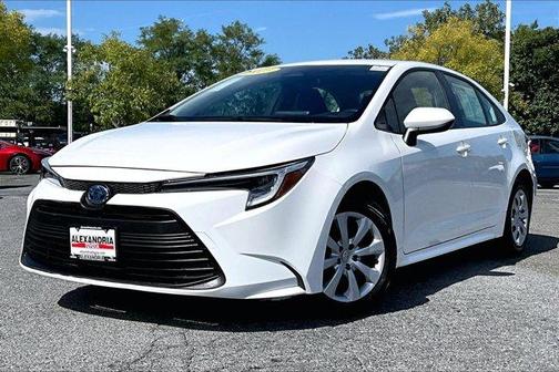 White 2025 Toyota Corolla Hybrid LE
