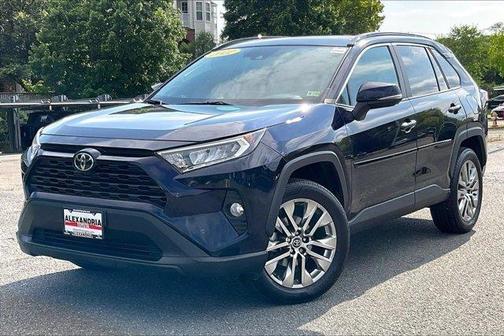 Blue 2020 Toyota RAV4 XLE Premium