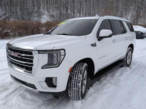 Summit White 2021 GMC Yukon SLT
