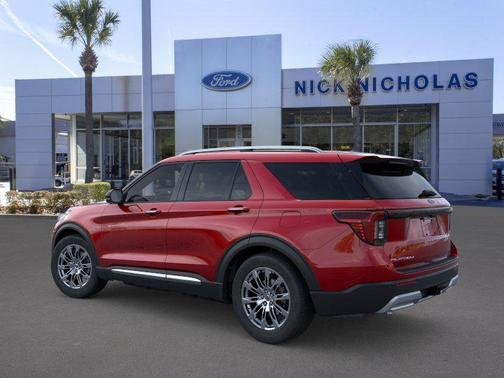 Rapid Red Metallic Tinted Clearcoat 2026 Ford Explorer Platinum