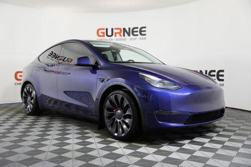 Blue 2024 Tesla Model Y Performance