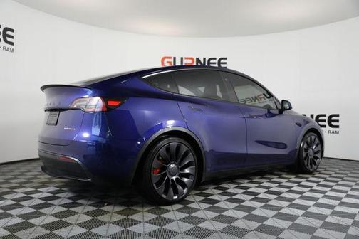 Blue 2024 Tesla Model Y Performance