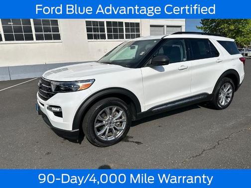 STAR WHITE MET TRI-COAT 2021 Ford Explorer XLT