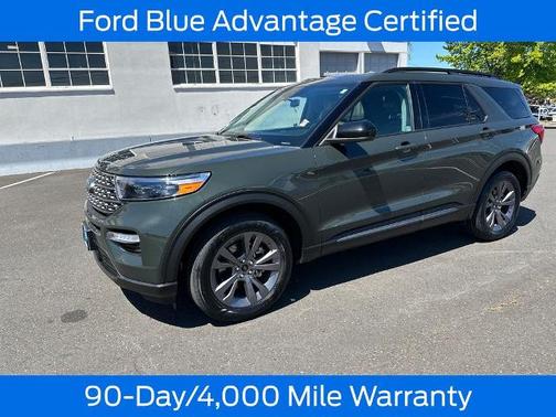 FORGED GREEN METALLIC 2023 Ford Explorer XLT