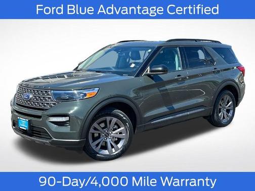 FORGED GREEN METALLIC 2023 Ford Explorer XLT