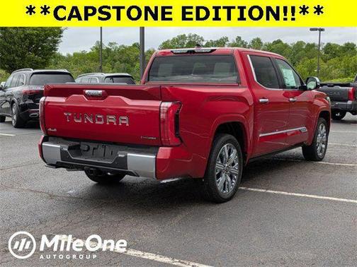 Supersonic Red 2025 Toyota Tundra Hybrid Capstone