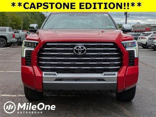 Supersonic Red 2025 Toyota Tundra Hybrid Capstone