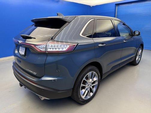 Blue Metallic 2016 Ford Edge Titanium