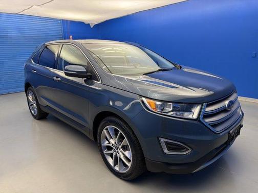 Blue Metallic 2016 Ford Edge Titanium