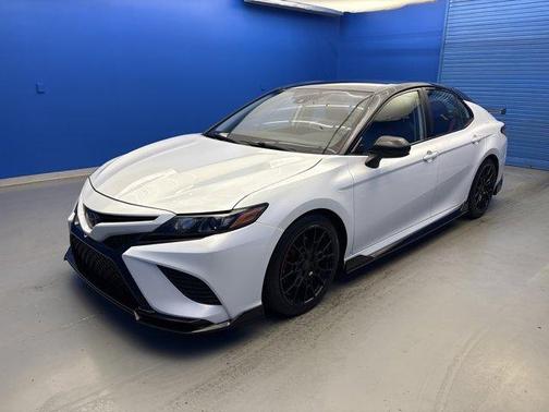 Wind Chill Pearl / Midnight Black Metallic 2020 Toyota Camry TRD V6