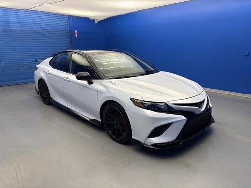 Wind Chill Pearl / Midnight Black Metallic 2020 Toyota Camry TRD V6