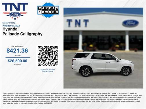 2022 Hyundai PALISADE Calligraphy
