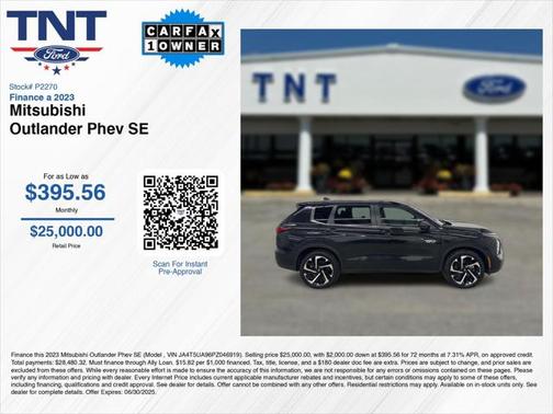 2023 Mitsubishi Outlander PHEV SE S-AWC
