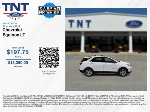 2019 Chevrolet Equinox 1LT