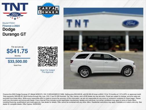 2024 Dodge Durango GT AWD