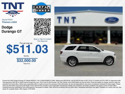 2024 Dodge Durango GT AWD