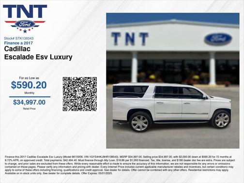 2017 Cadillac Escalade ESV Luxury