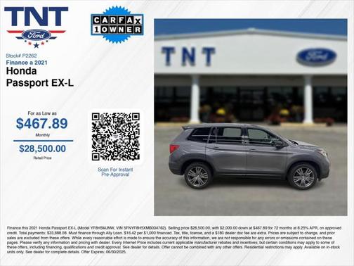 2021 Honda Passport AWD EX-L