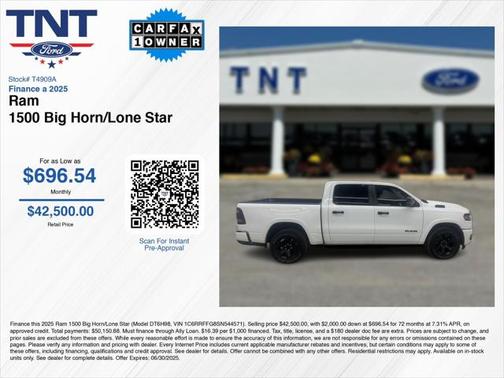 2025 RAM 1500 Big Horn/Lone Star