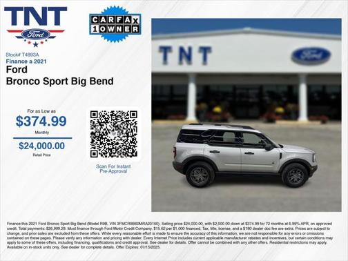 2021 Ford Bronco Sport Big Bend