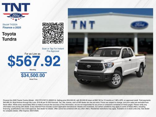 2020 Toyota Tundra SR5