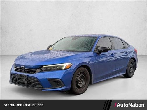 Aegean Blue Metallic 2024 Honda Civic Sport