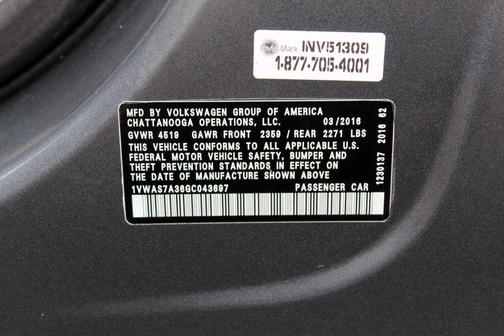 2016 Volkswagen Passat 1.8T R-Line