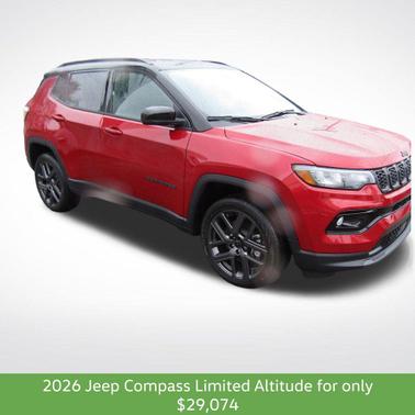 Red Hot Pearlcoat 2026 Jeep Compass Limited