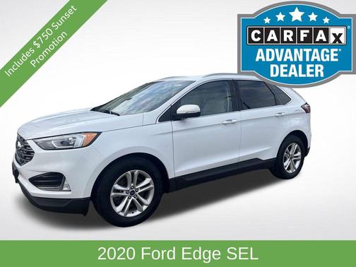 Oxford White 2020 Ford Edge SEL