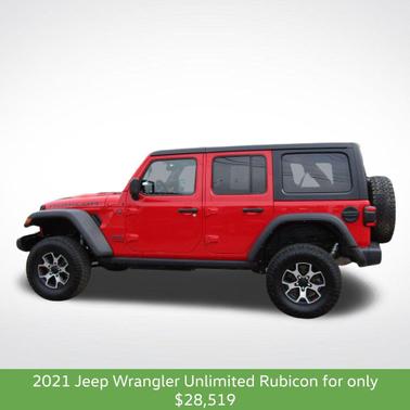 Firecracker Red Clearcoat 2021 Jeep Wrangler Unlimited Rubicon