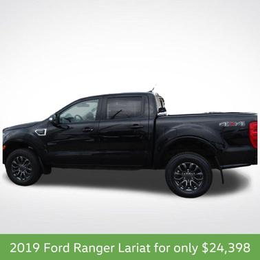 Shadow Black 2019 Ford Ranger LARIAT