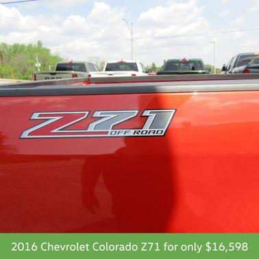 Inferno Orange Metallic 2016 Chevrolet Colorado Z71