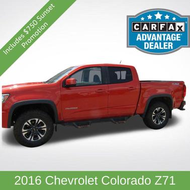 Inferno Orange Metallic 2016 Chevrolet Colorado Z71