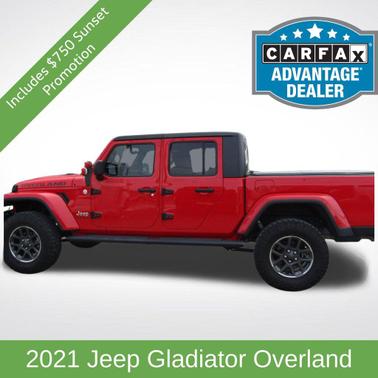 Firecracker Red Clearcoat 2021 Jeep Gladiator Overland