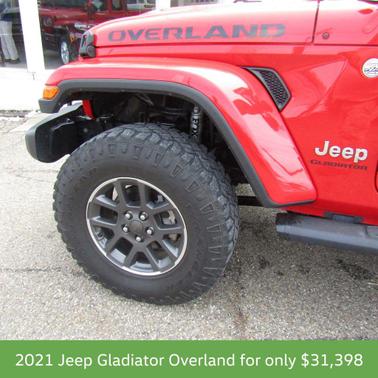 Firecracker Red Clearcoat 2021 Jeep Gladiator Overland