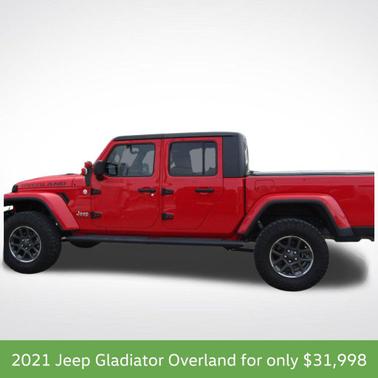Firecracker Red Clearcoat 2021 Jeep Gladiator Overland
