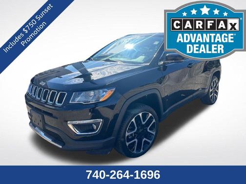 Diamond Black Crystal Pearlcoat 2018 Jeep Compass Limited