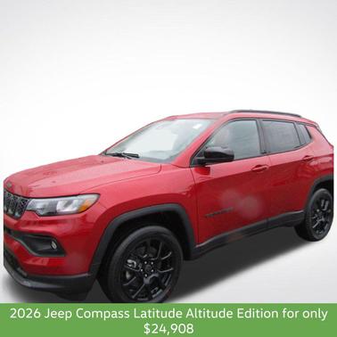 Red Hot Pearlcoat 2026 Jeep Compass Latitude