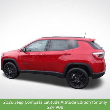 Red Hot Pearlcoat 2026 Jeep Compass Latitude