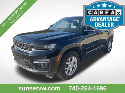 Diamond Black Crystal Pearlcoat 2023 Jeep Grand Cherokee Limited