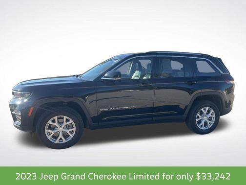 Diamond Black Crystal Pearlcoat 2023 Jeep Grand Cherokee Limited