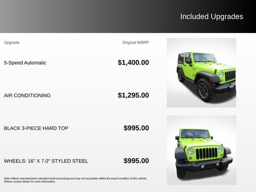 Hypergreen Clearcoat 2017 Jeep Wrangler Sport