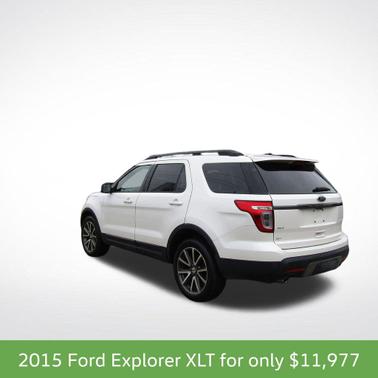 White Platinum Clearcoat Metallic 2015 Ford Explorer XLT