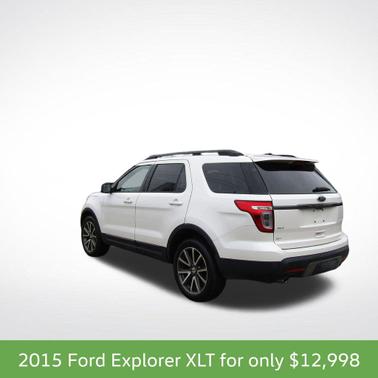 White Platinum Clearcoat Metallic 2015 Ford Explorer XLT
