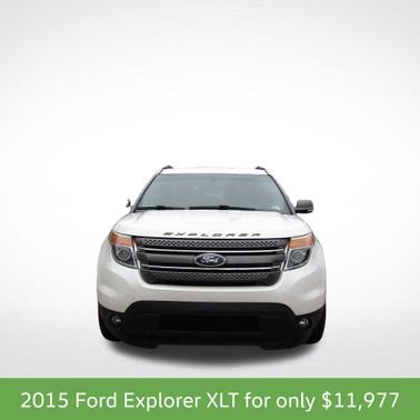 White Platinum Clearcoat Metallic 2015 Ford Explorer XLT